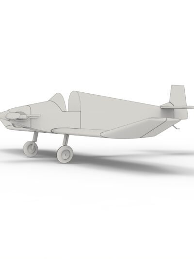 Jodel Bébé D92 Torpedo – Exposed engine - STL