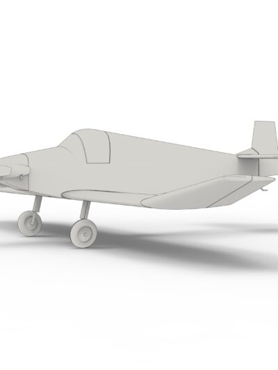 Jodel Bébé D92 – Covered engine - STL