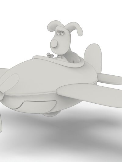 Wallace & Gromit plane - Toon STL