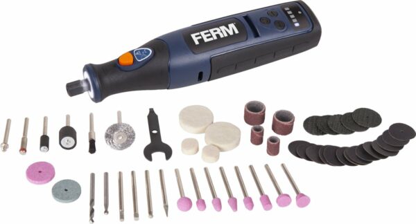 Mini 8V Cordless Rotary Tool with USB Charging and 24-Piece Accessory Set